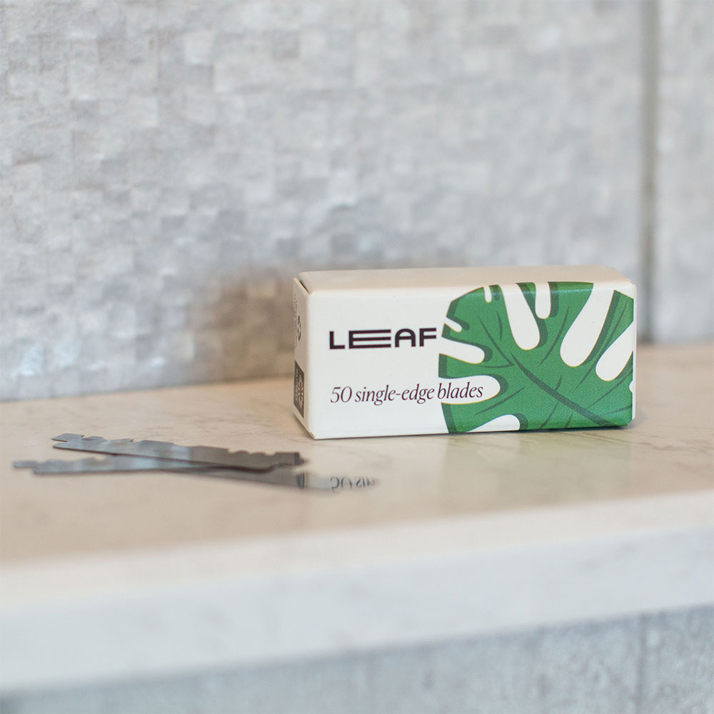Leaf Shave Single-edge Blade Pack (50 pieces)