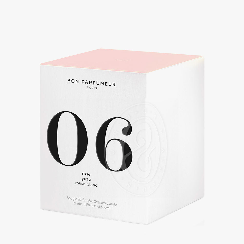 Bon Parfumeur Candle 06 – Rose, Yuzu, White Musk