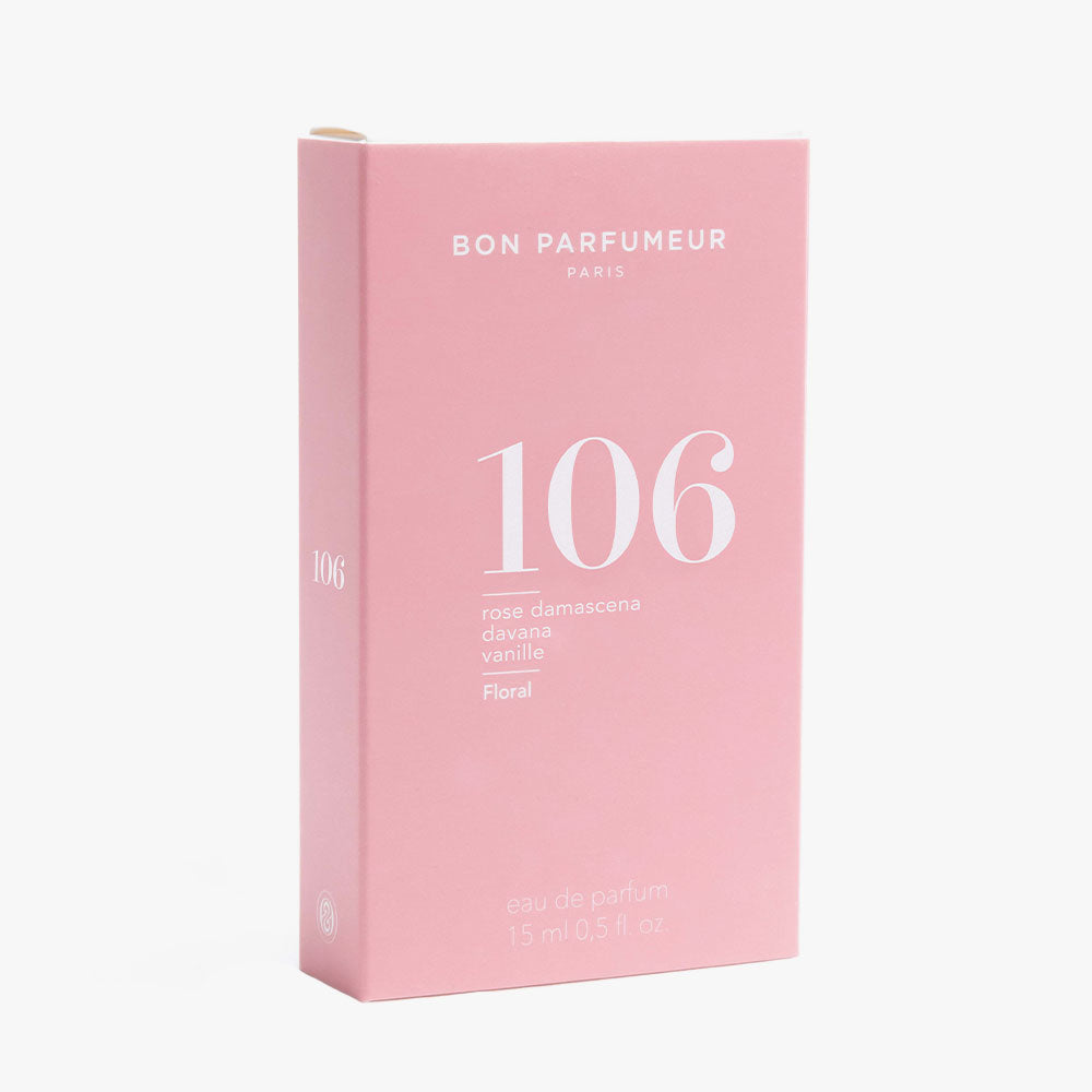Bon Parfumeur 106 Eau de Parfum – Rose Damascena, Davana, Vanilla – 15ml von Caroline Dumur in der Duftnote Floral, Creamy
