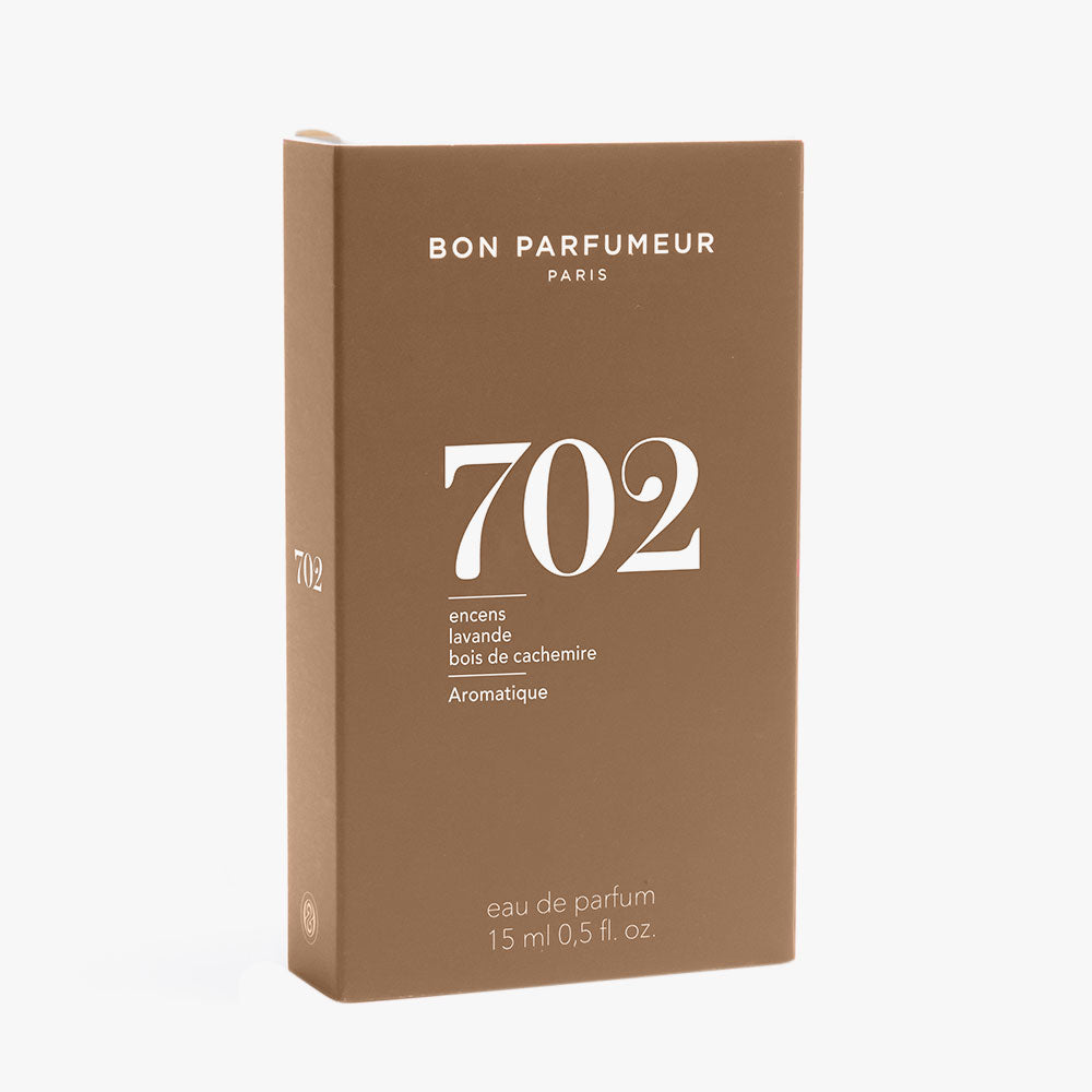 Bon Parfumeur 702 Eau de Parfum – Incense, Lavender, Cashmere Wood – 15ml von Juliette Karagueuzoglou in der Duftnote Holzig, Cremig