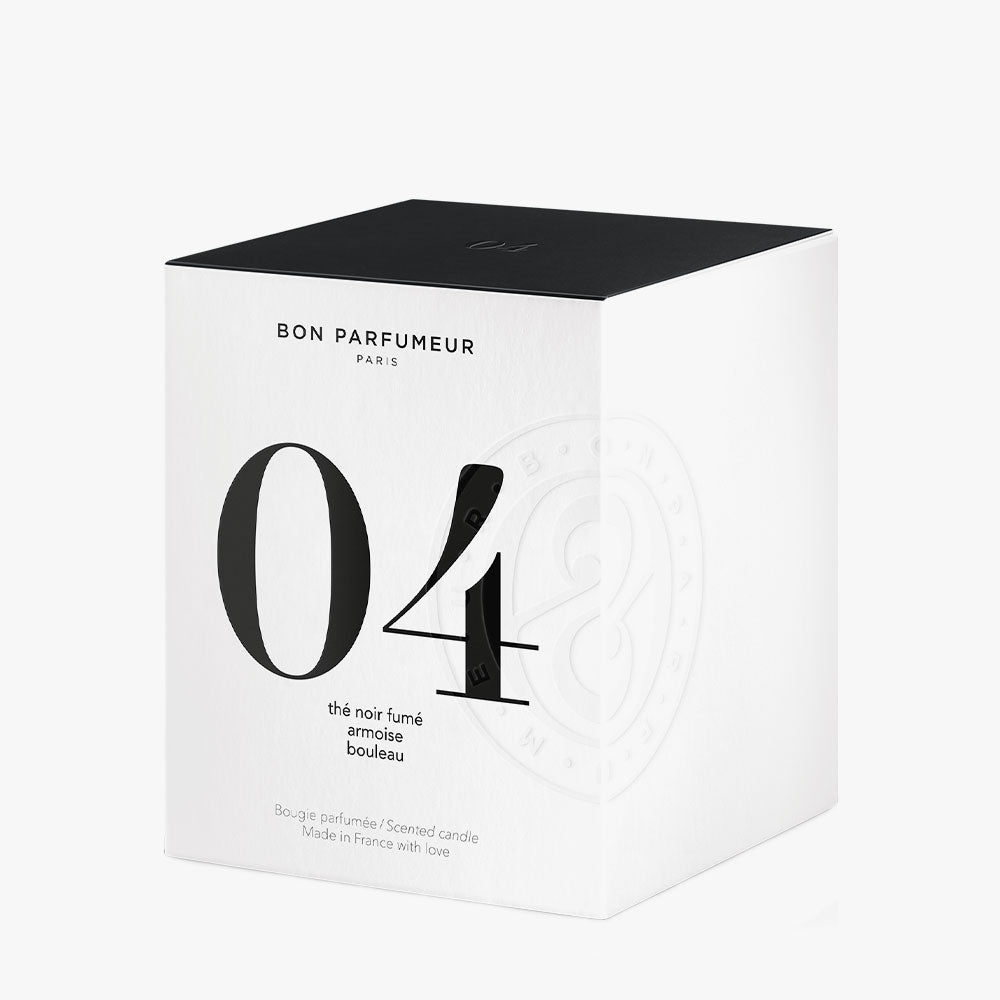 Bon Parfumeur Candle 04 – Smoked Black Tea, Mugwort, Birch