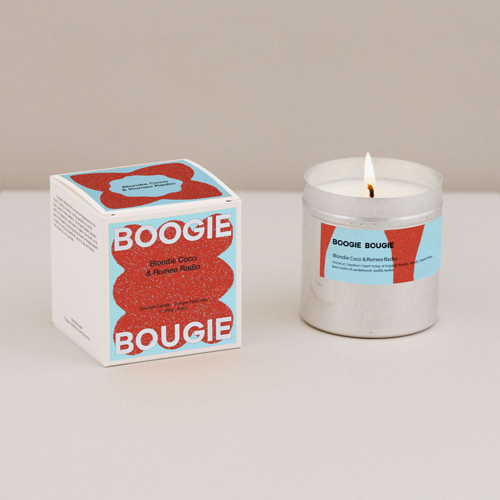 Boogie Bougie Blondie Coco & Romeo Radio – Limited Soy Candle