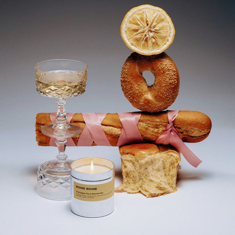 Boogie Bougie Champagne Fizz & Brioche Kiss – Limited Soy Candle