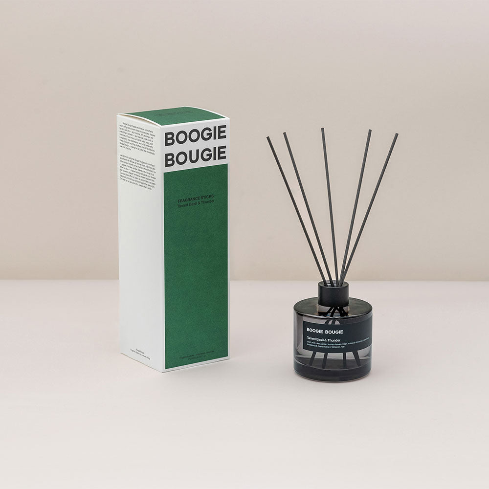 Boogie Bougie Tamed Basil & Thunder – Fragrance Sticks in der Duftnote Green, Woody, Spicy