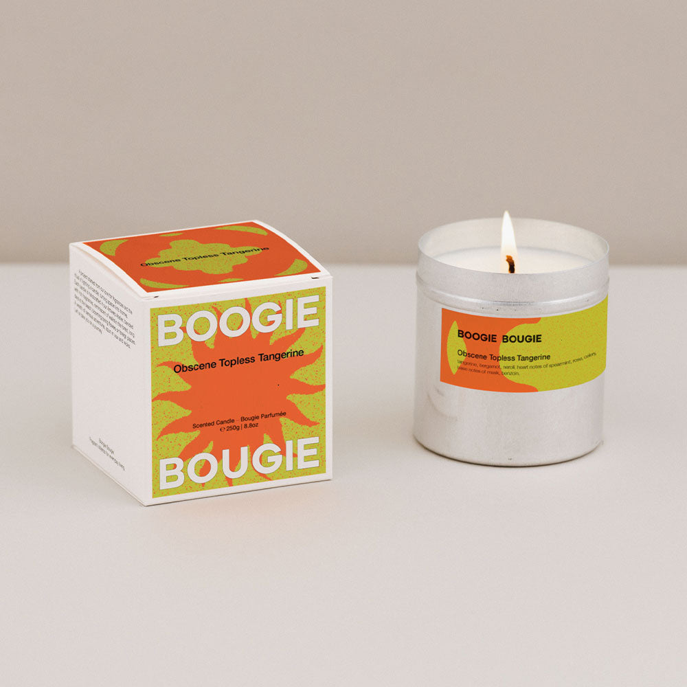 Boogie Bougie Obscene Topless Tangerine – Limited Soy Candle