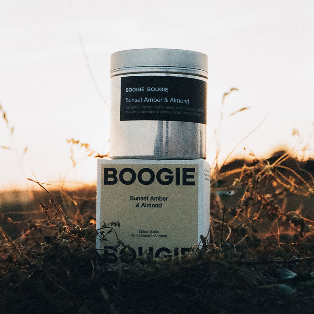 Boogie Bougie Sunset Amber & Almond – Soy Candle