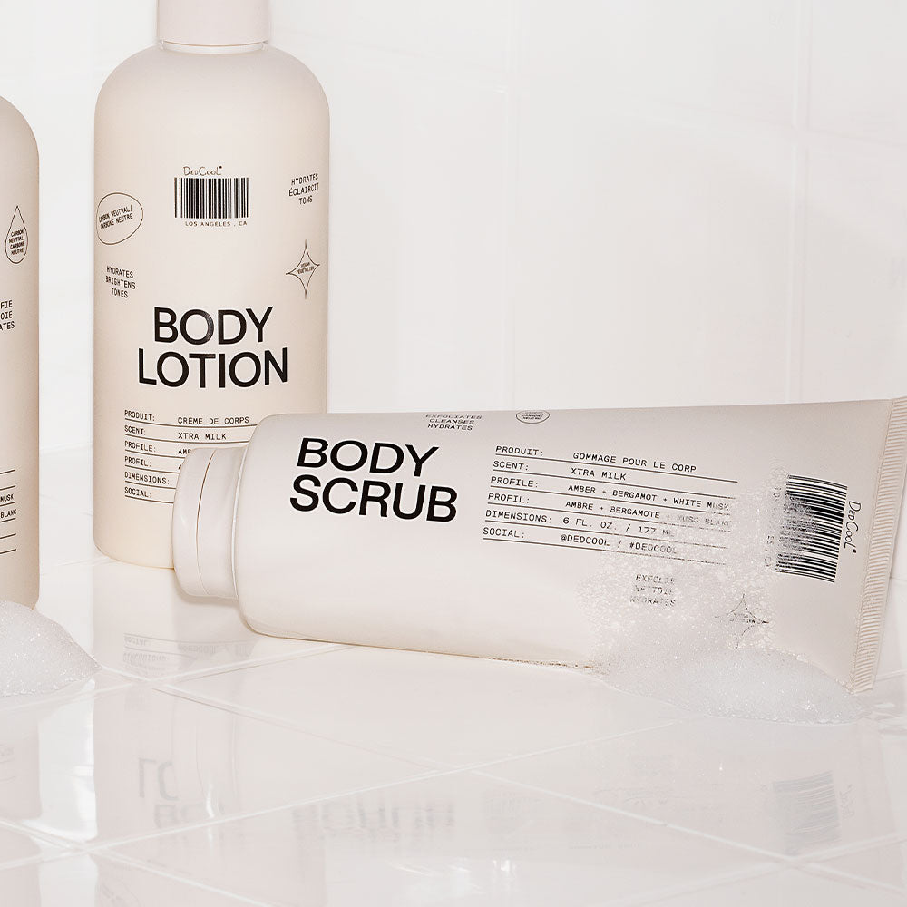 DedCool Xtra Milk – Body Scrub in der Duftnote Cremig, Clean