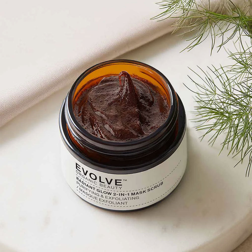 Evolve Beauty Radiant Glow 2-in-1 Mask Scrub