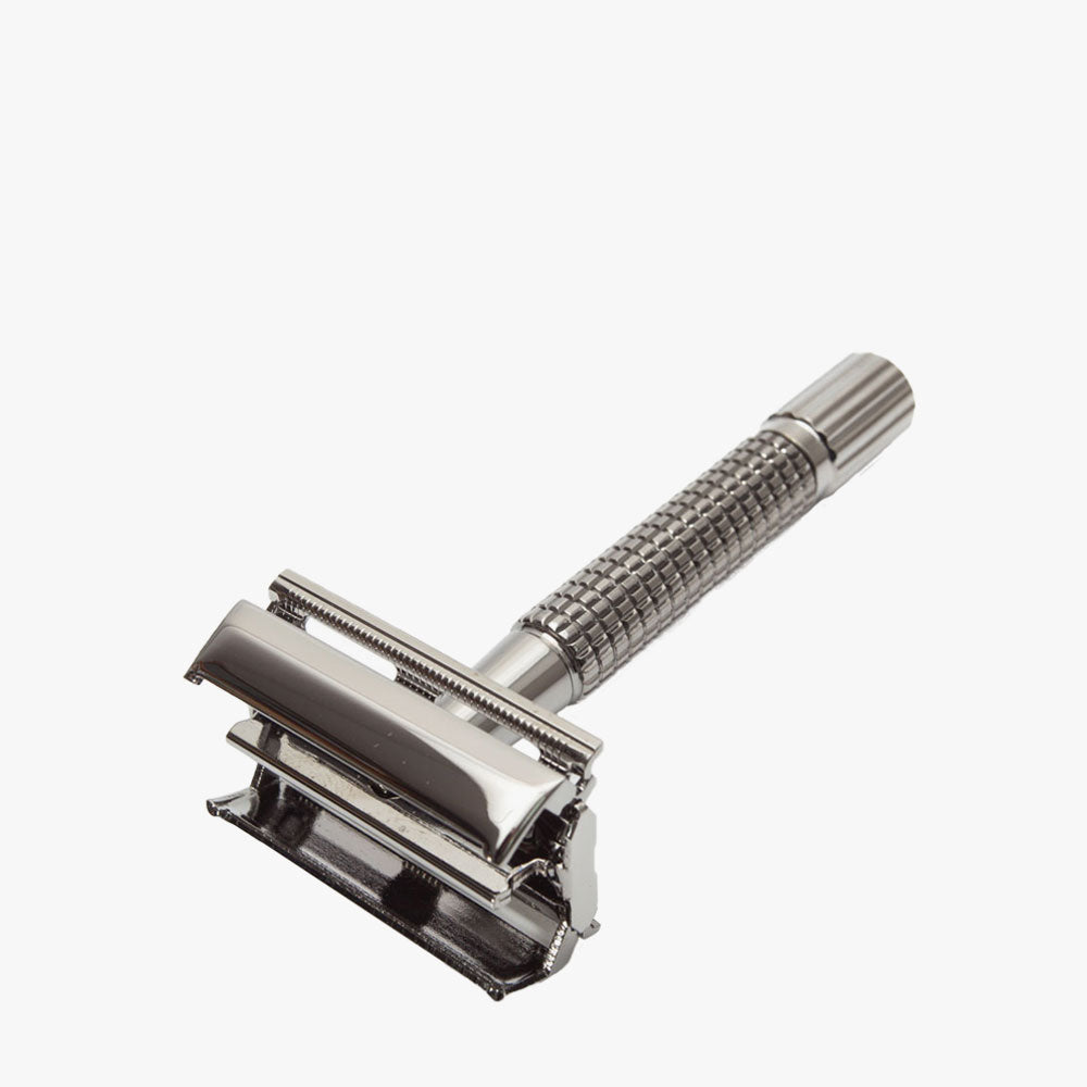 Giesen Forsthoff - Timor Butterfly Rasierhobel schwarz verchromt 80 mm