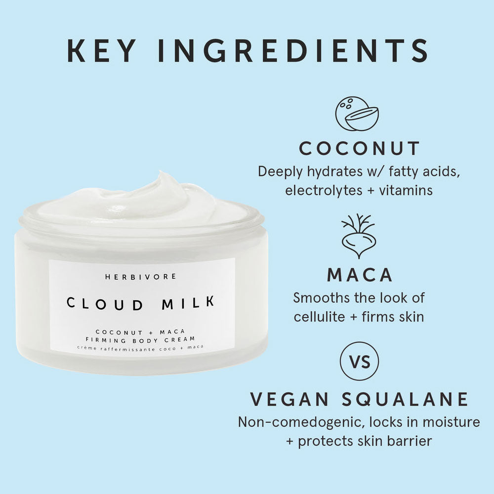Herbivore Botanicals Cloud Milk Coconut + Maca Firming Body Cream