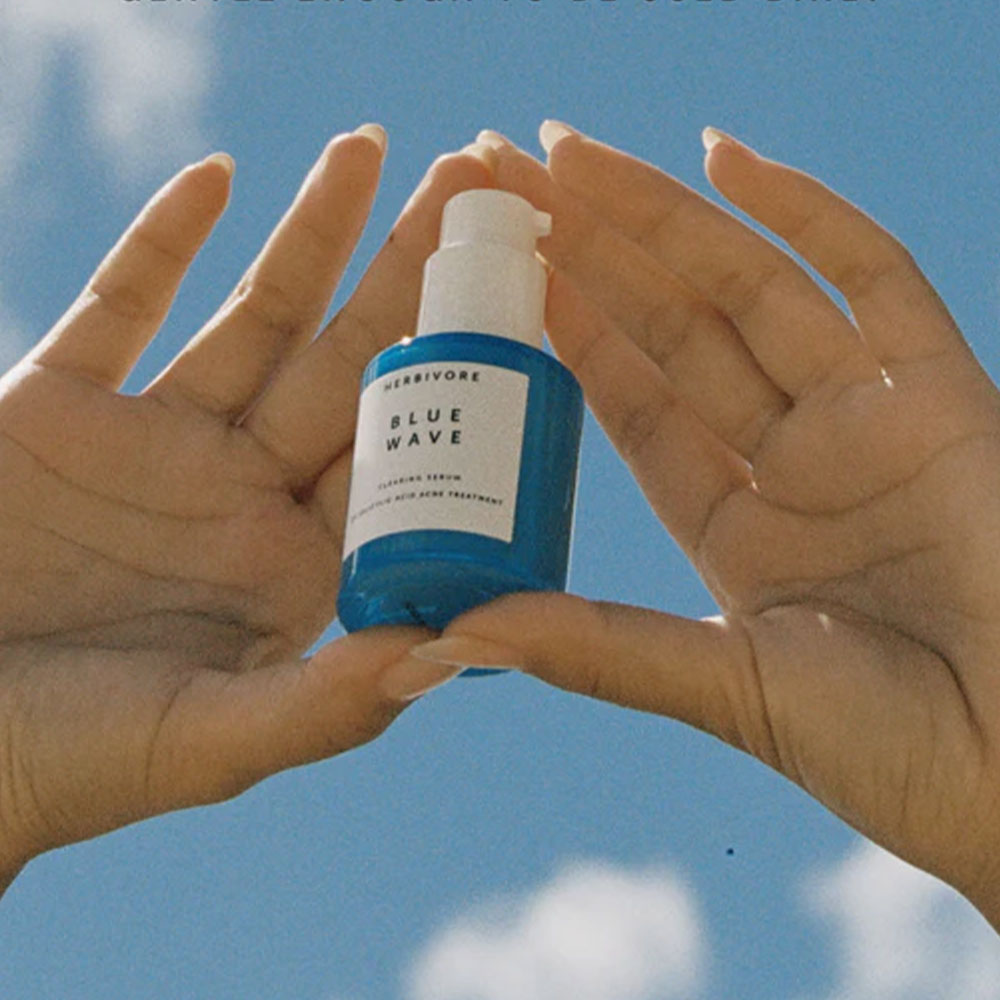Herbivore Botanicals Blue Wave 2% Salicylic Acid Medicated Acne Clearing Serum