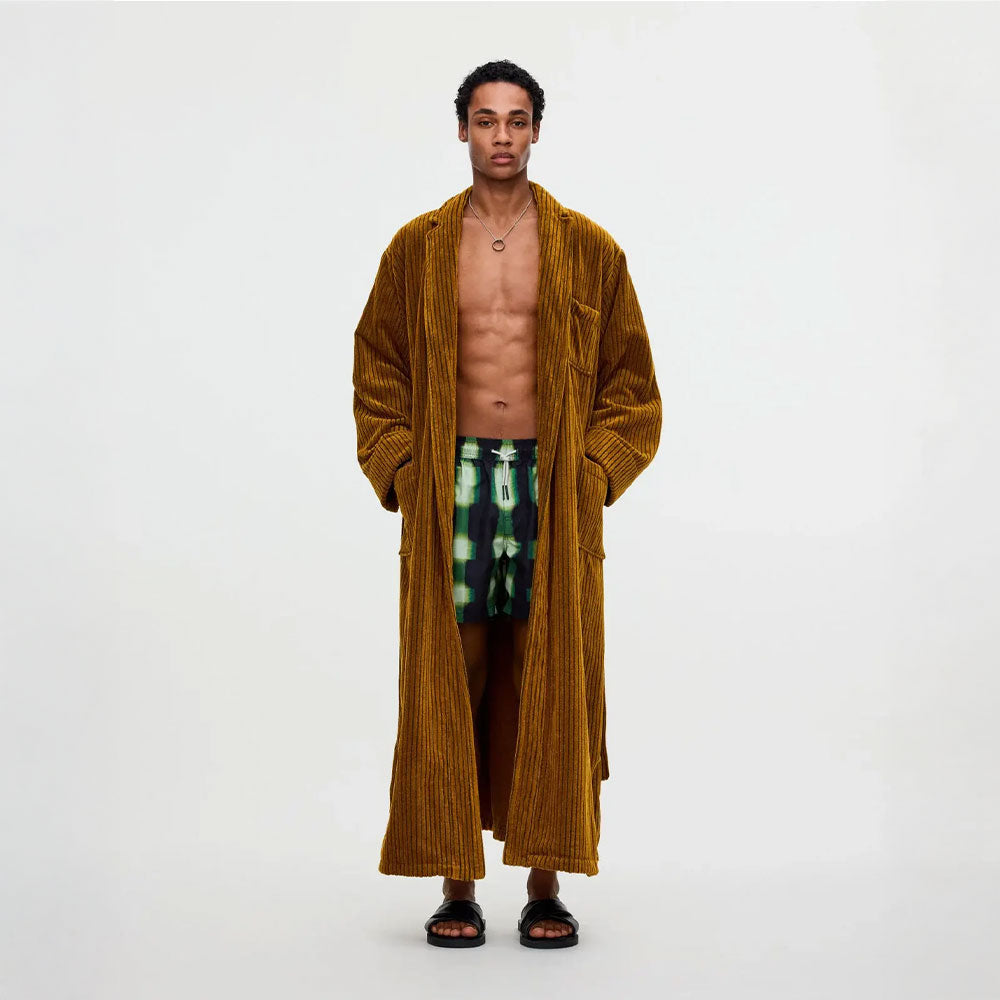 OAS Bademantel – Santiago Striped Velours Long