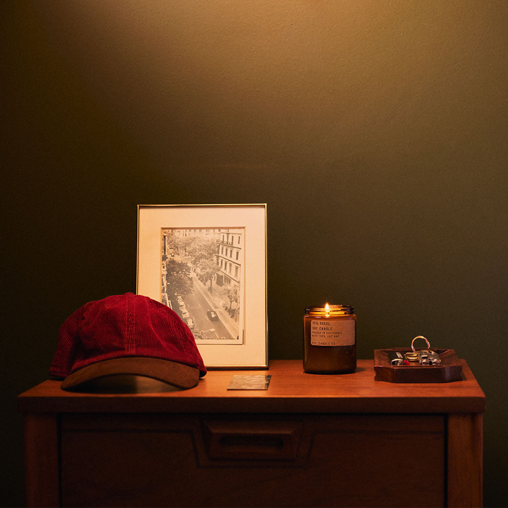 P.F. Candle Co. Iris Suede – Soy Candle Standard Size