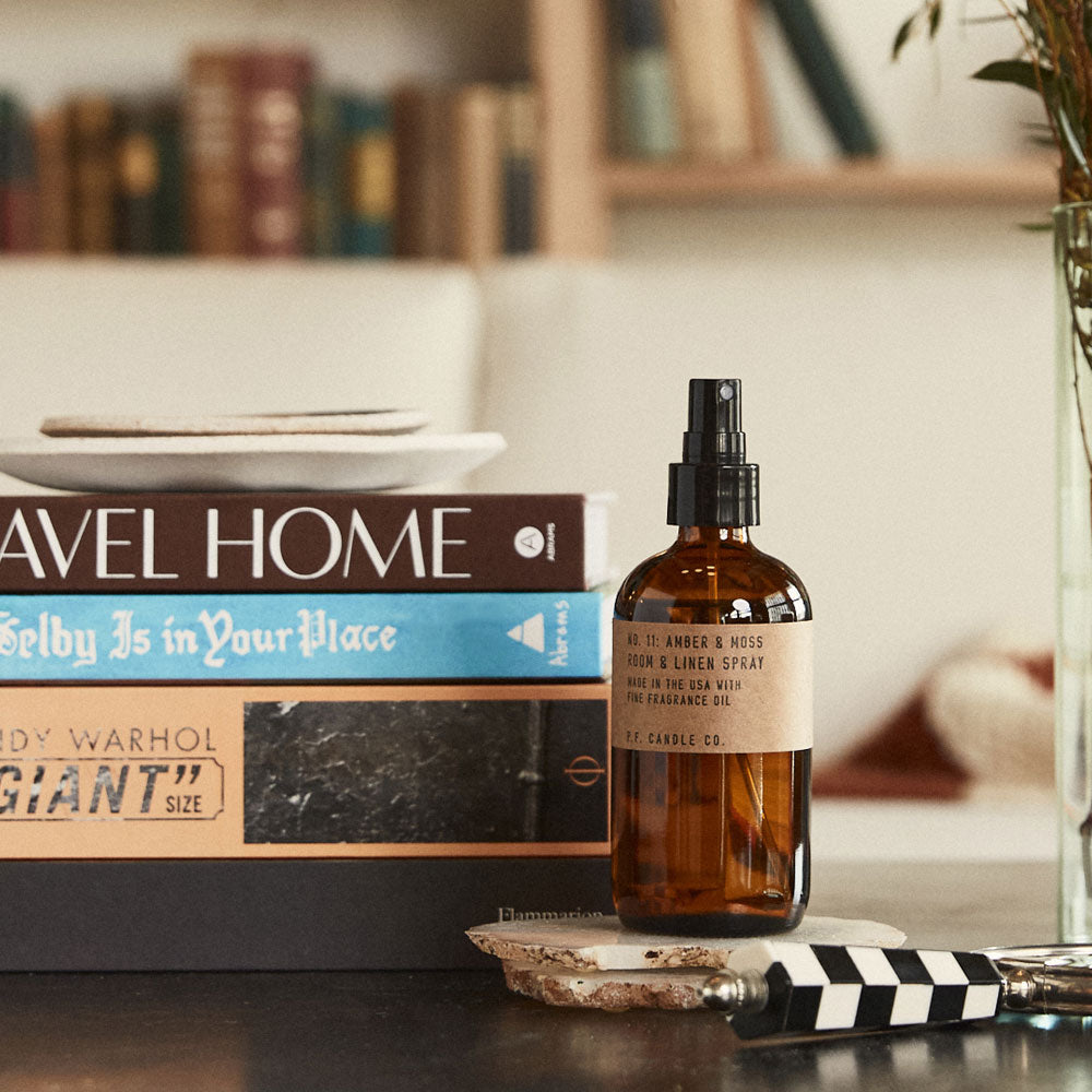 P.F. Candle Co. Amber & Moss – Room and Linen Spray