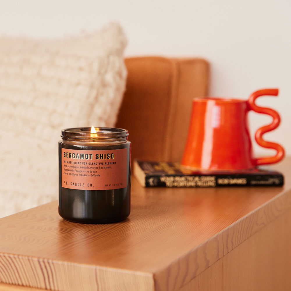 P.F. Candle Co. Alchemy Line: Bergamot Shiso – Soy Candle Standard Size
