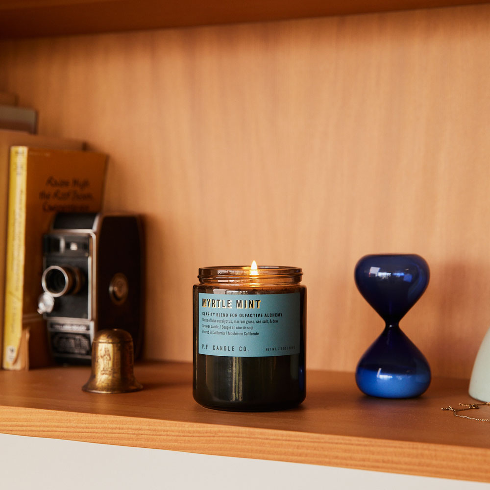 P.F. Candle Co. Alchemy Line: Myrtle Mint – Soy Candle Standard Size