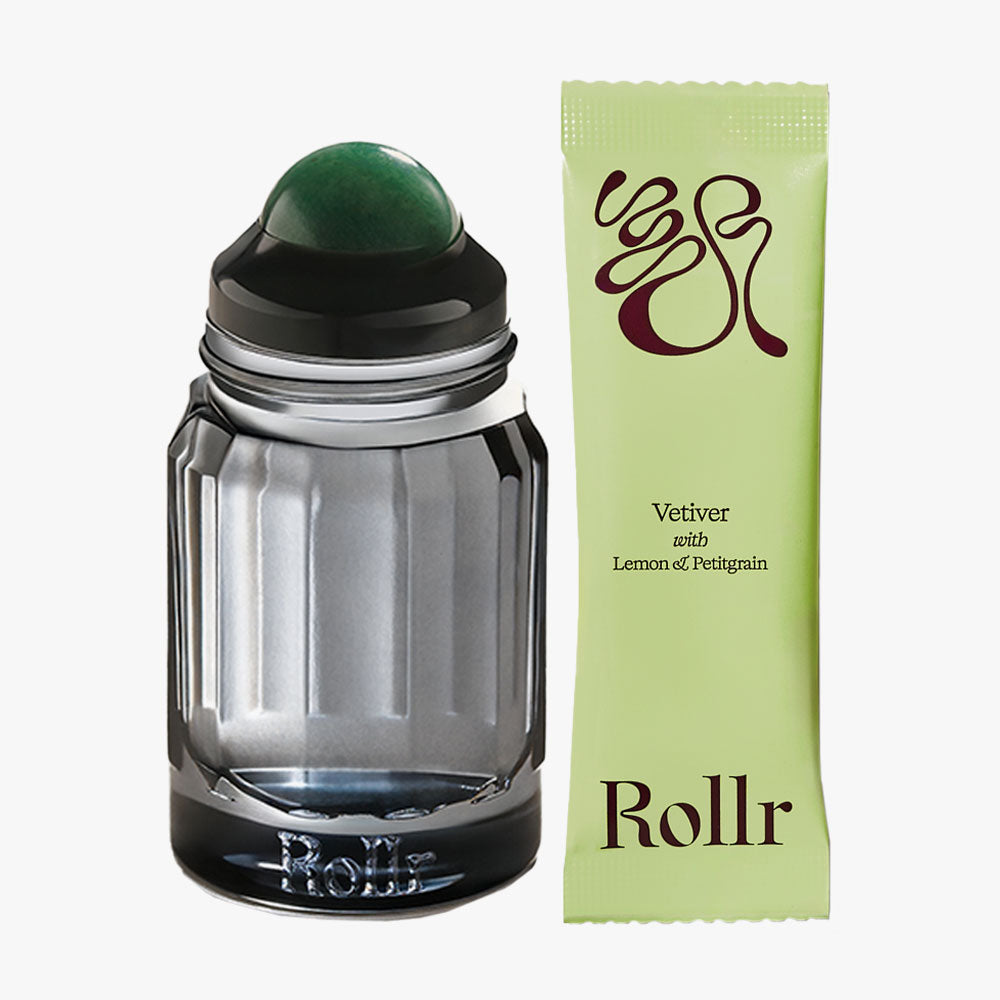 Green Aventurine – Deodorant Roll-on (Vetiver & Lemon)