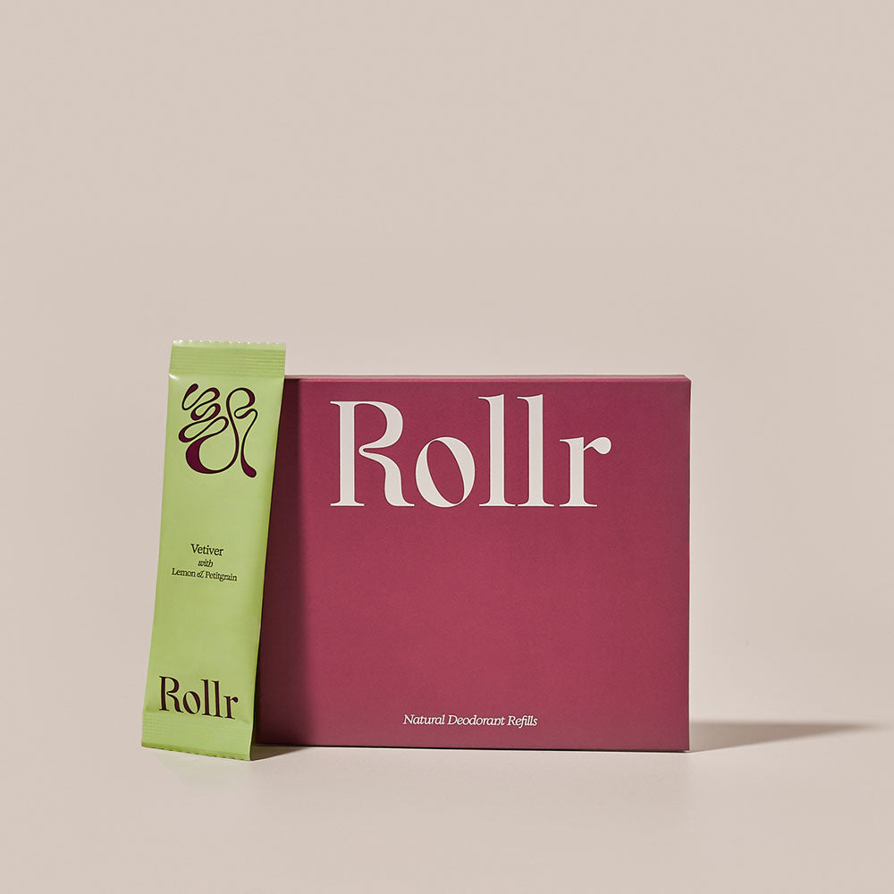 Rollr Deodorant Roll-on Refill – Vetiver & Lemon – 2 pcs.