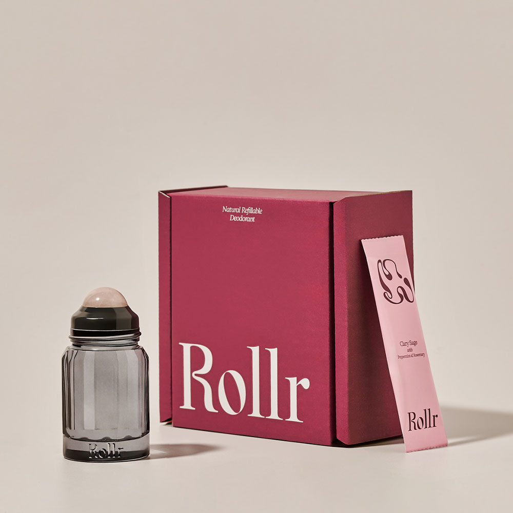 Rose Quartz – Deo-Roller (Clary Sage & Rosemary)