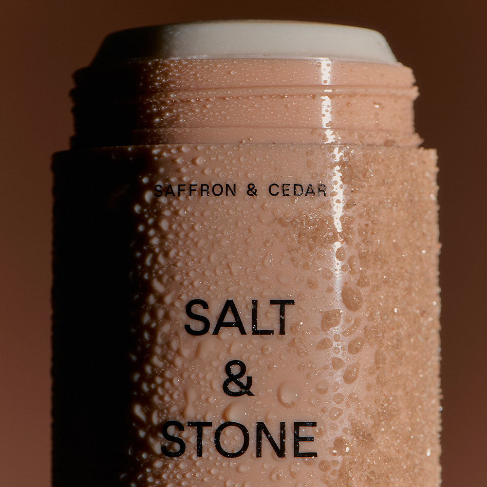 Salt & Stone Natural Deodorant – Saffron & Cedar (Extra Strength)