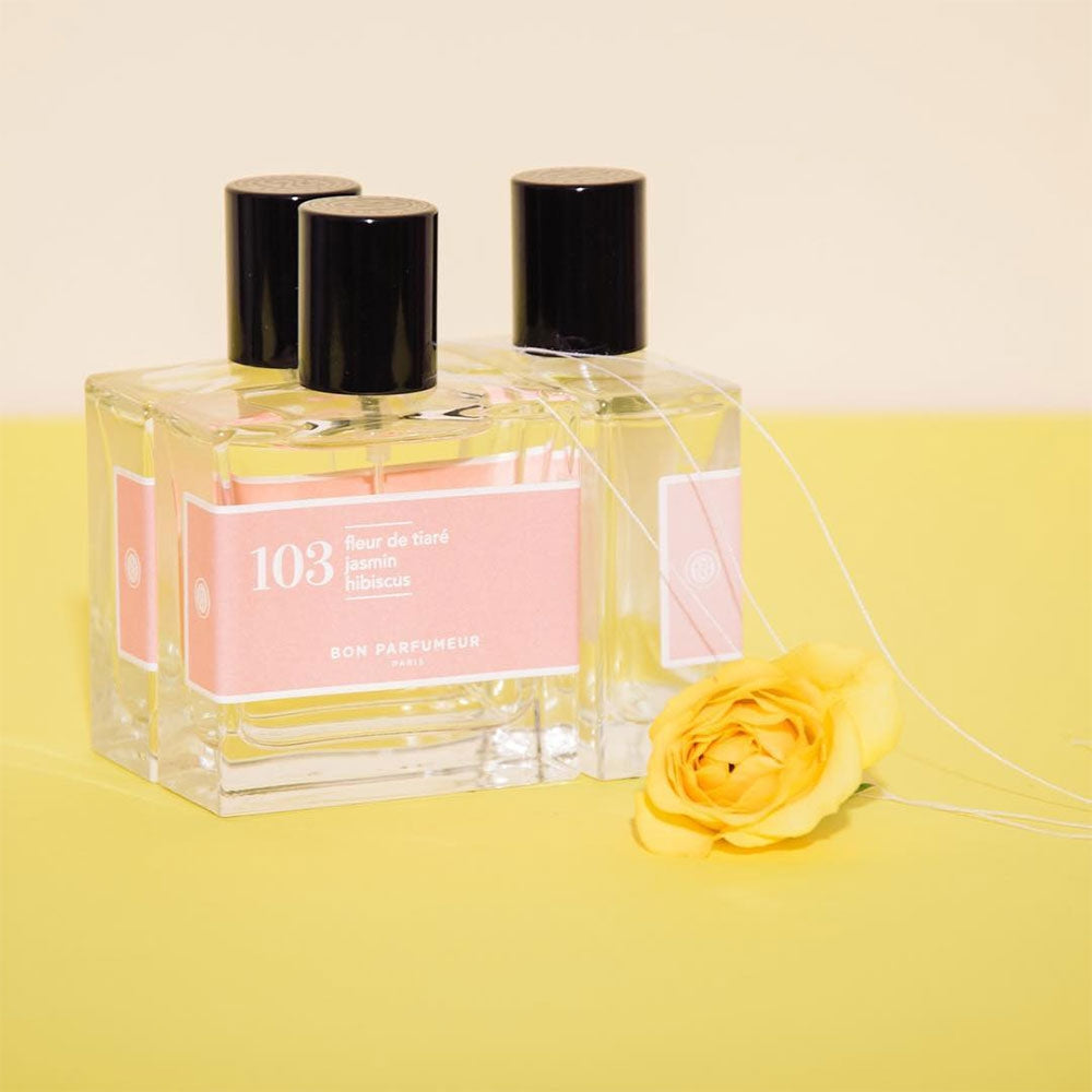 Bon Parfumeur 103 Eau de Parfum – Fleur de Tiaré, Jasmin, Hibiscus – 30ml von Karine Dubreuil-Sereni in der Duftnote Blumig