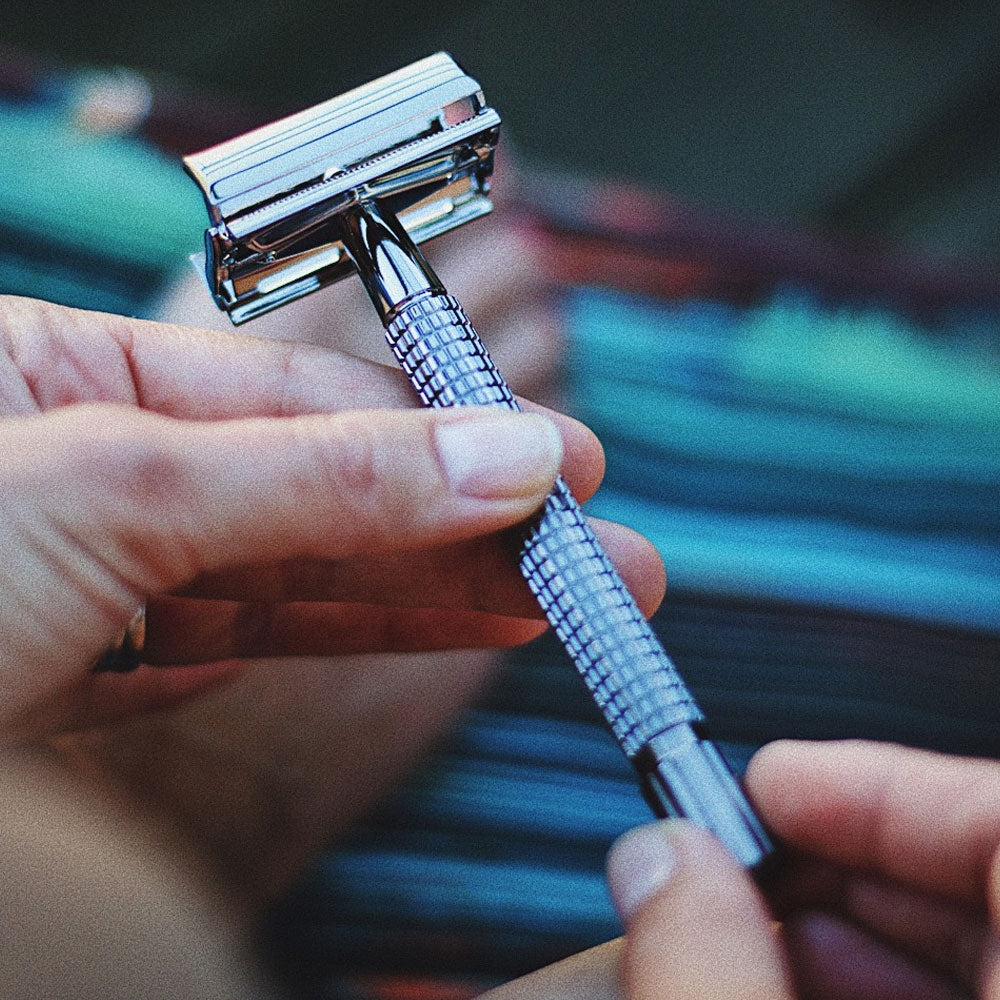 Giesen Forsthoff - Timor Butterfly Rasierhobel schwarz verchromt 100 mm