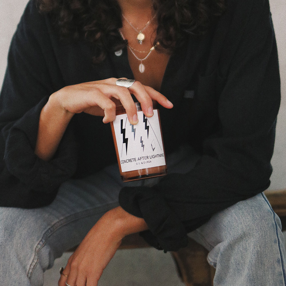 D.S. & Durga Concrete After Lightning – Candle von David Seth Moltz