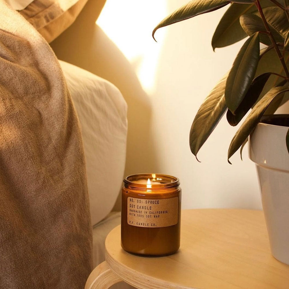P.F. Candle Co. Spruce – Soy Candle Standard Size