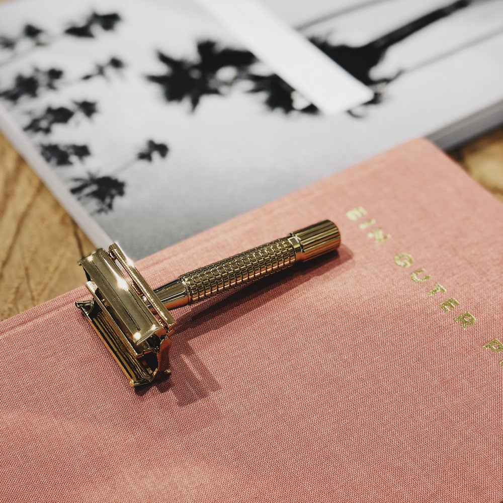 Giesen Forsthoff - Timor Butterfly Rasierhobel 18K vergoldet 80 mm