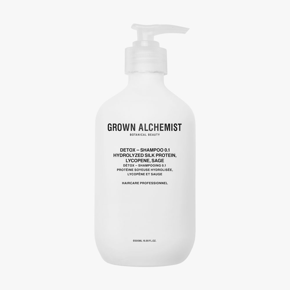 Grown Alchemist Detox – Shampoo 0.1: Hydrolyzed Silk Protein, Lycopene, Sage  – 500ml | Woodberg