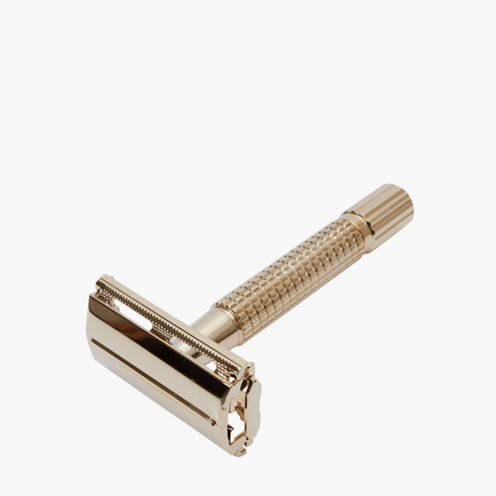 Gold Razor 8 Giesen Forsthoff - Timor Butterfly Safety Razor 18K gold-plated 80 mm