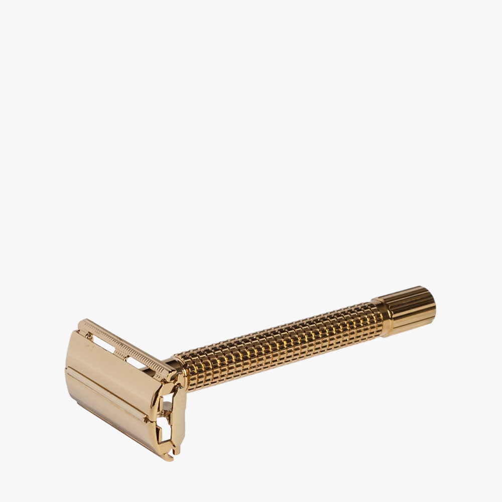 Butterfly razor with 18K gold plating, 100 mm