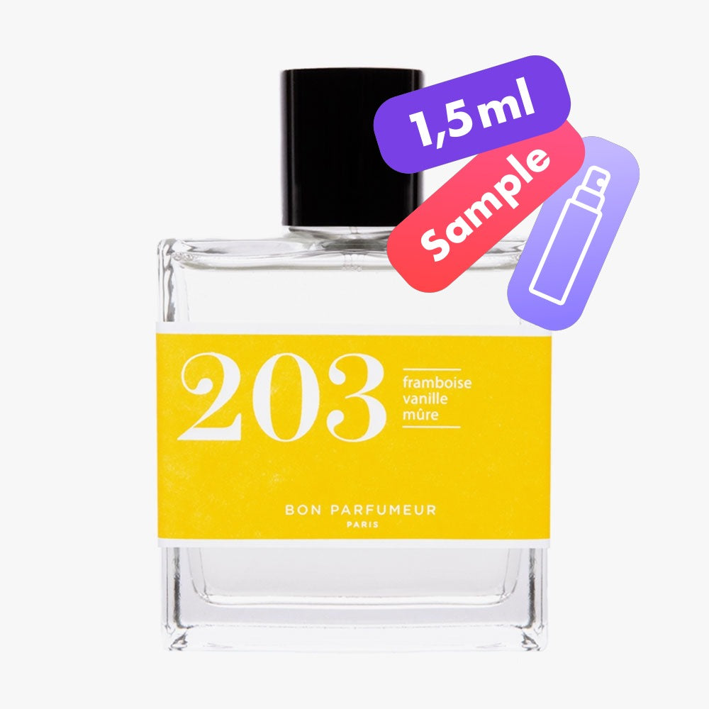 Bon Parfumeur 203 Eau de Parfum – Raspberry, Vanilla, Blackberry